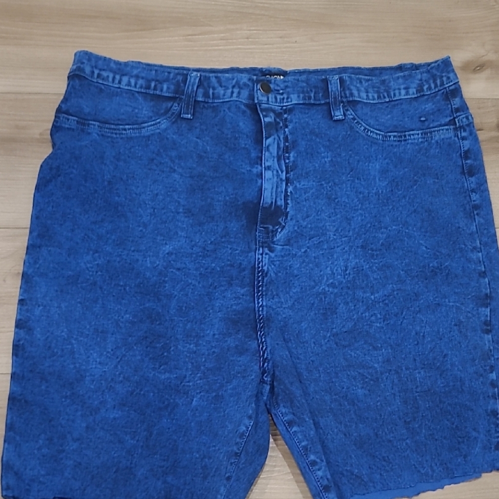 Gender Neutral Blue Denim Shorts